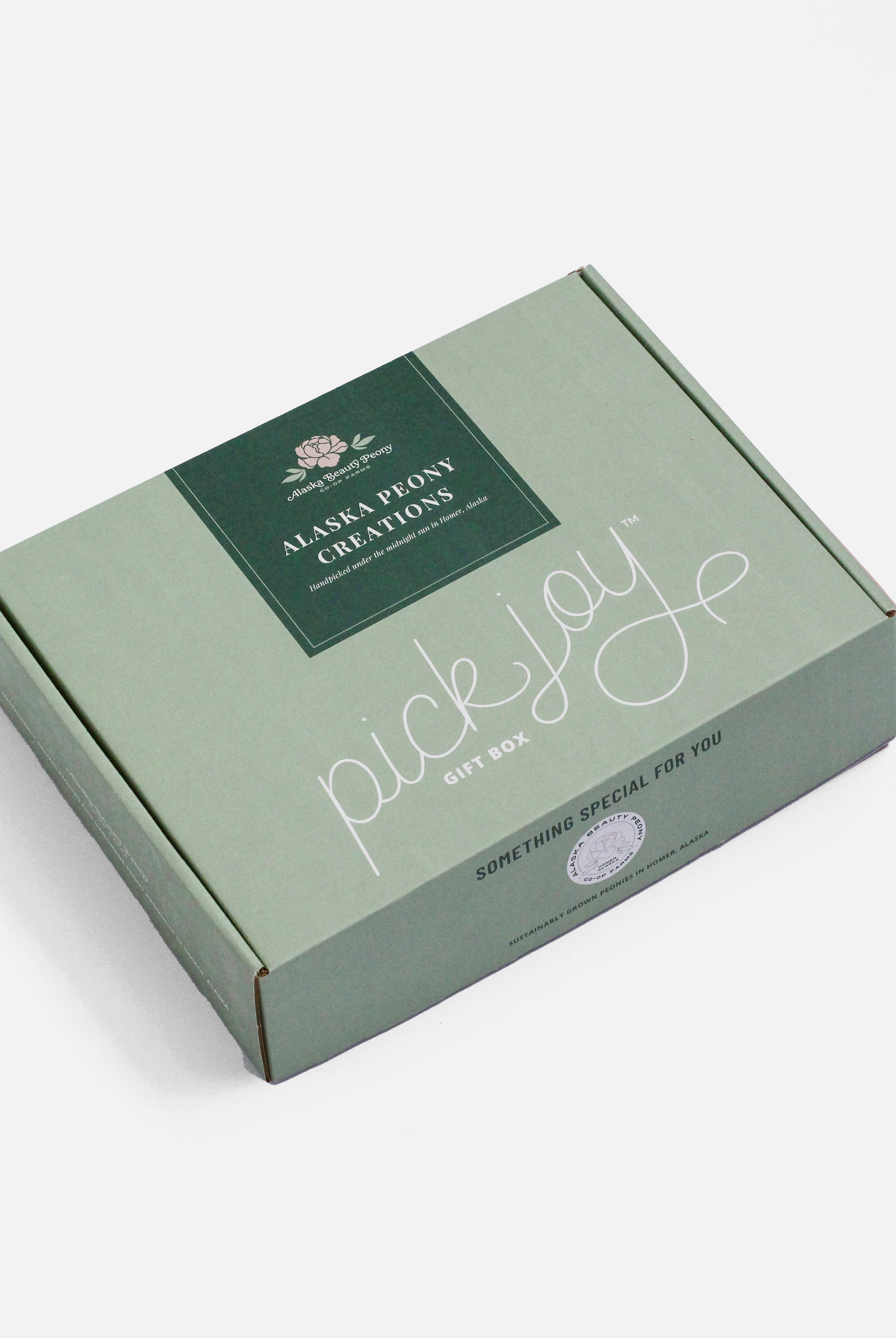 Peony Lover's Holiday Gift Box-Gift Box-Alaska Beauty Peony Coop-Just the Gift Box-Alaska Beauty Peony Coop