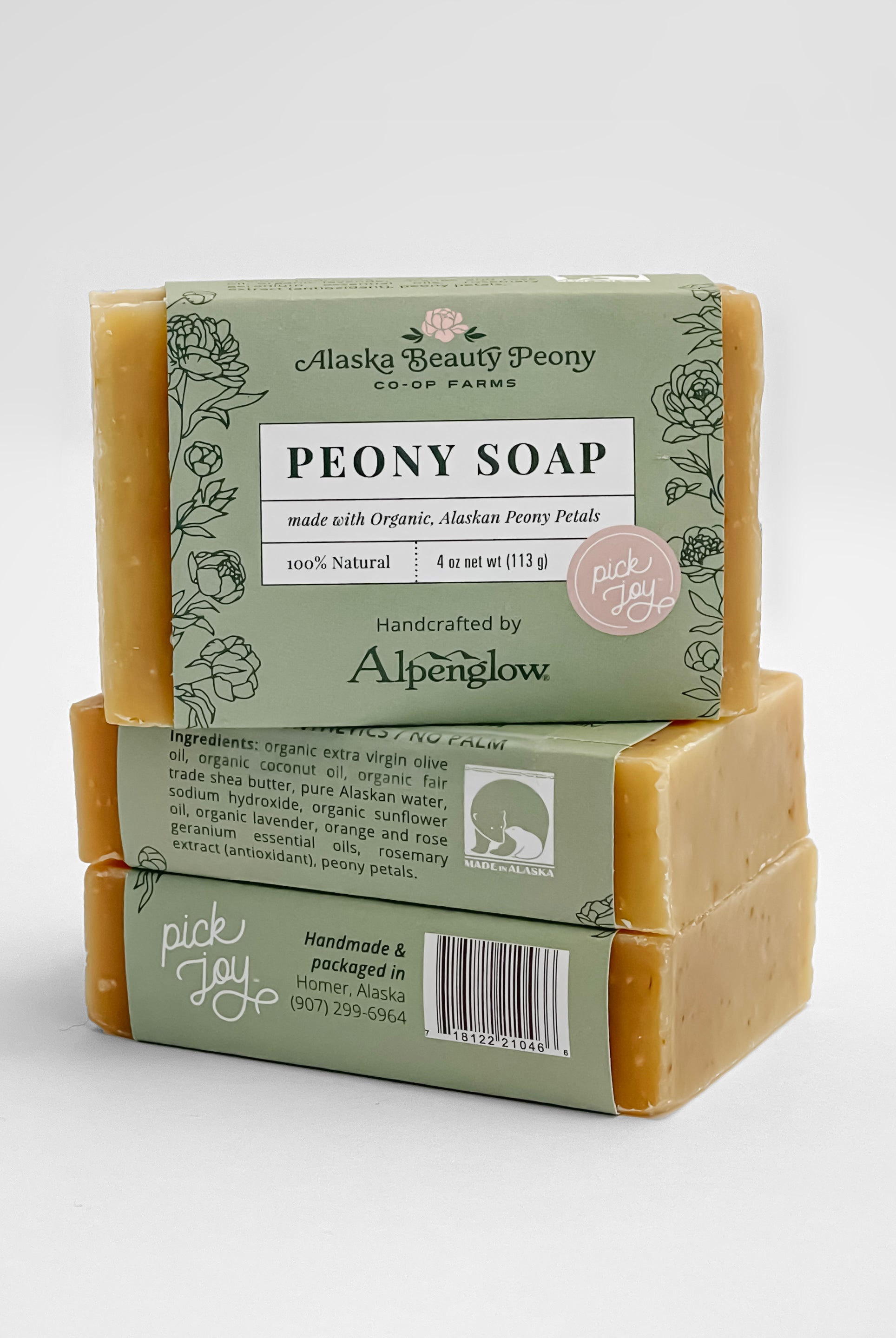 Peony Soap-Bath & Body-Alaska Beauty Peony Coop-Alaska Beauty Peony Coop