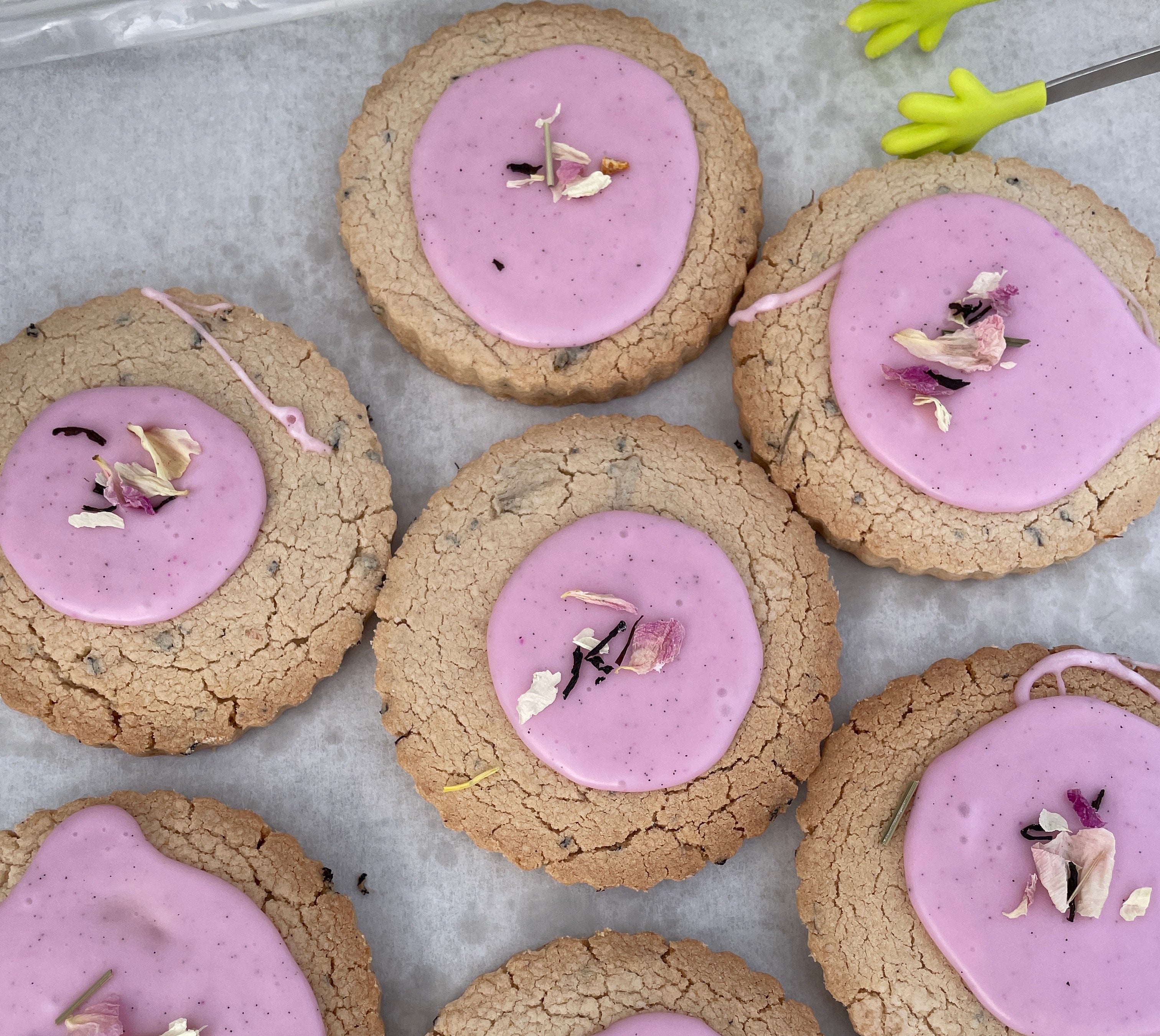 Peony shortbread cookie-Alaska Beauty Peony Coop-Alaska Beauty Peony Coop
