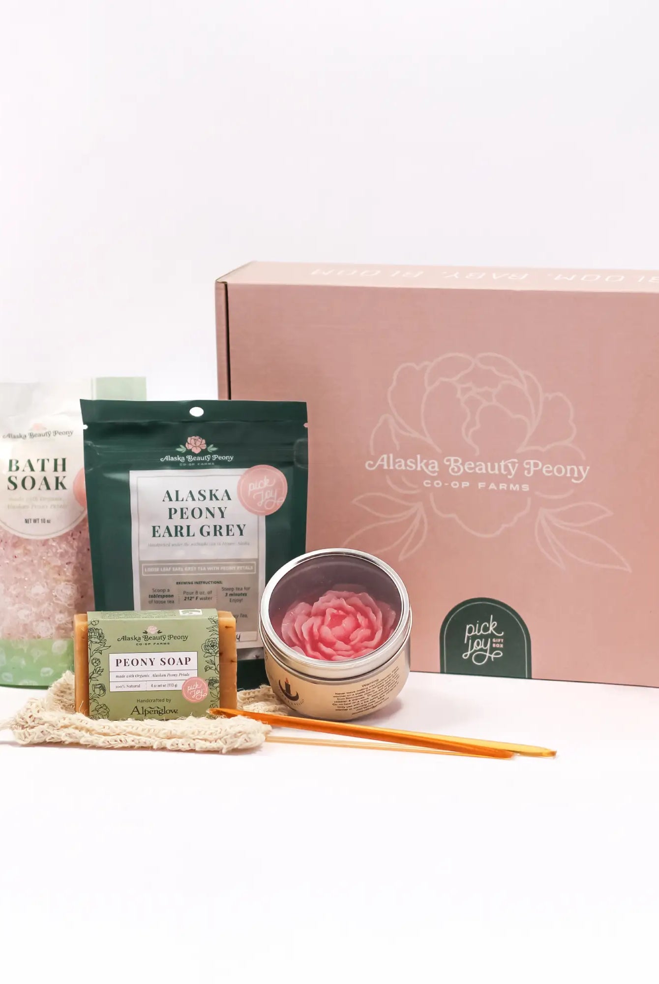 Pick Joy! Deluxe Self Care Gift Box-Gift Box-Alaska Beauty Peony Coop-Blush-Alaska Beauty Peony Coop