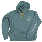 Pick Joy Women's Cropped Hooded Sweatshirt - Wholesale-Apparel-Alaska Beauty Peony Coop-Teal-S-Alaska Beauty Peony Coop