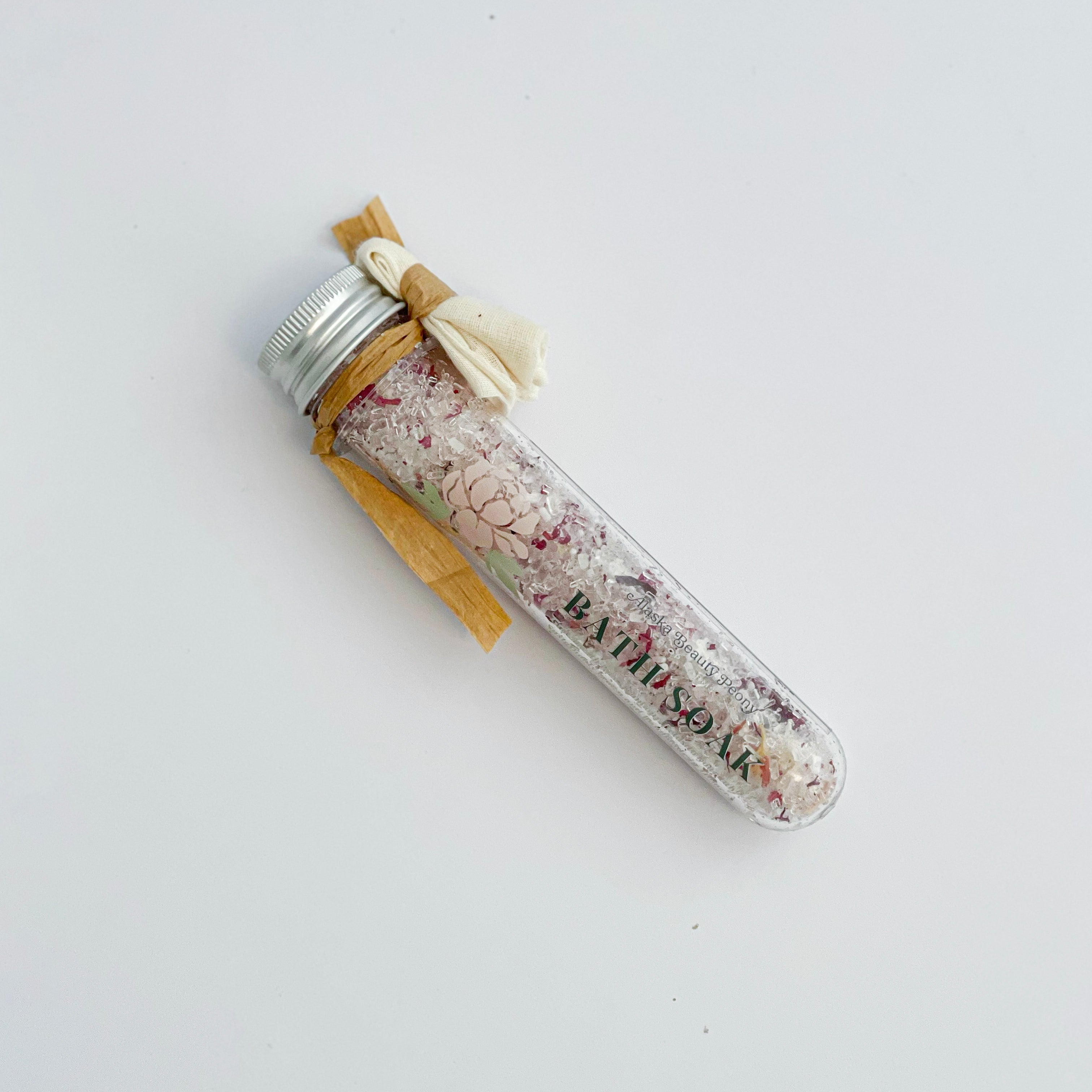 Peony Bath Soak Travel Size 1.5 oz - Wholesale-Bath & Body-Alaska Beauty Peony Coop-Alaska Beauty Peony Coop