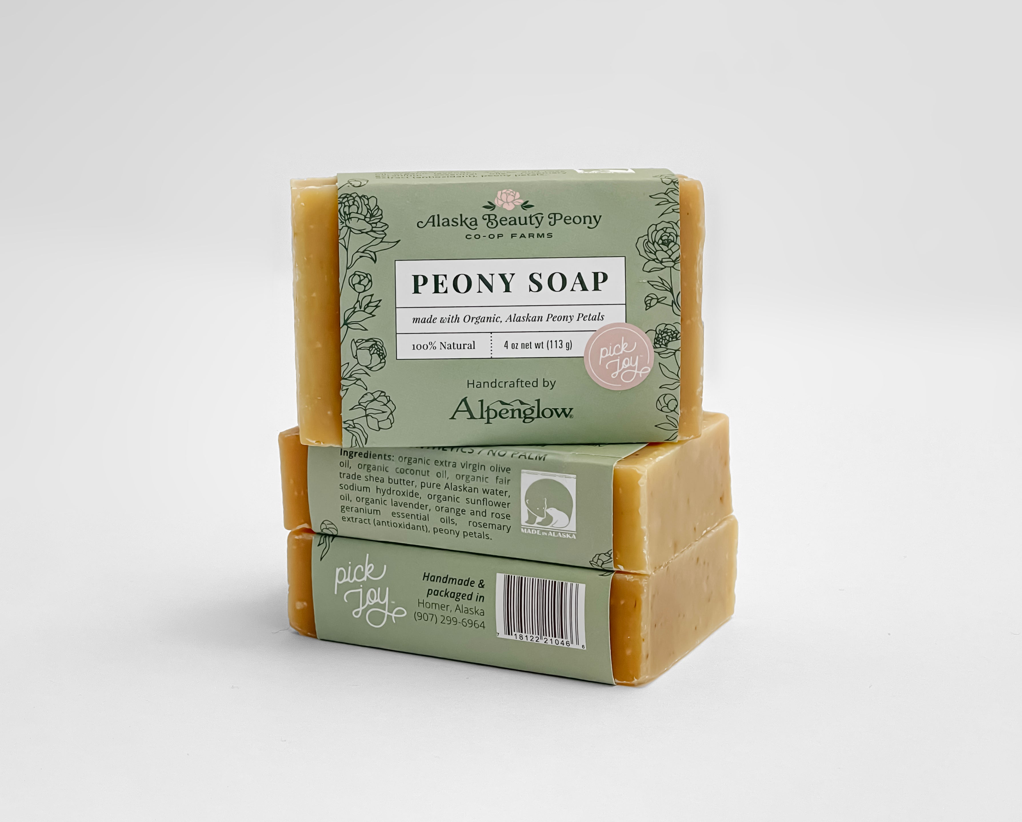Peony Soap-Bath & Body-Alaska Beauty Peony Coop-Alaska Beauty Peony Coop