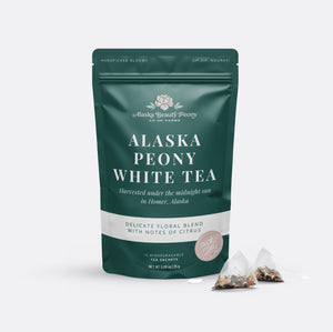 
                  
                    Load image into Gallery viewer, Alaska Peony White Tea - 10 Tea Sachets
                  
                