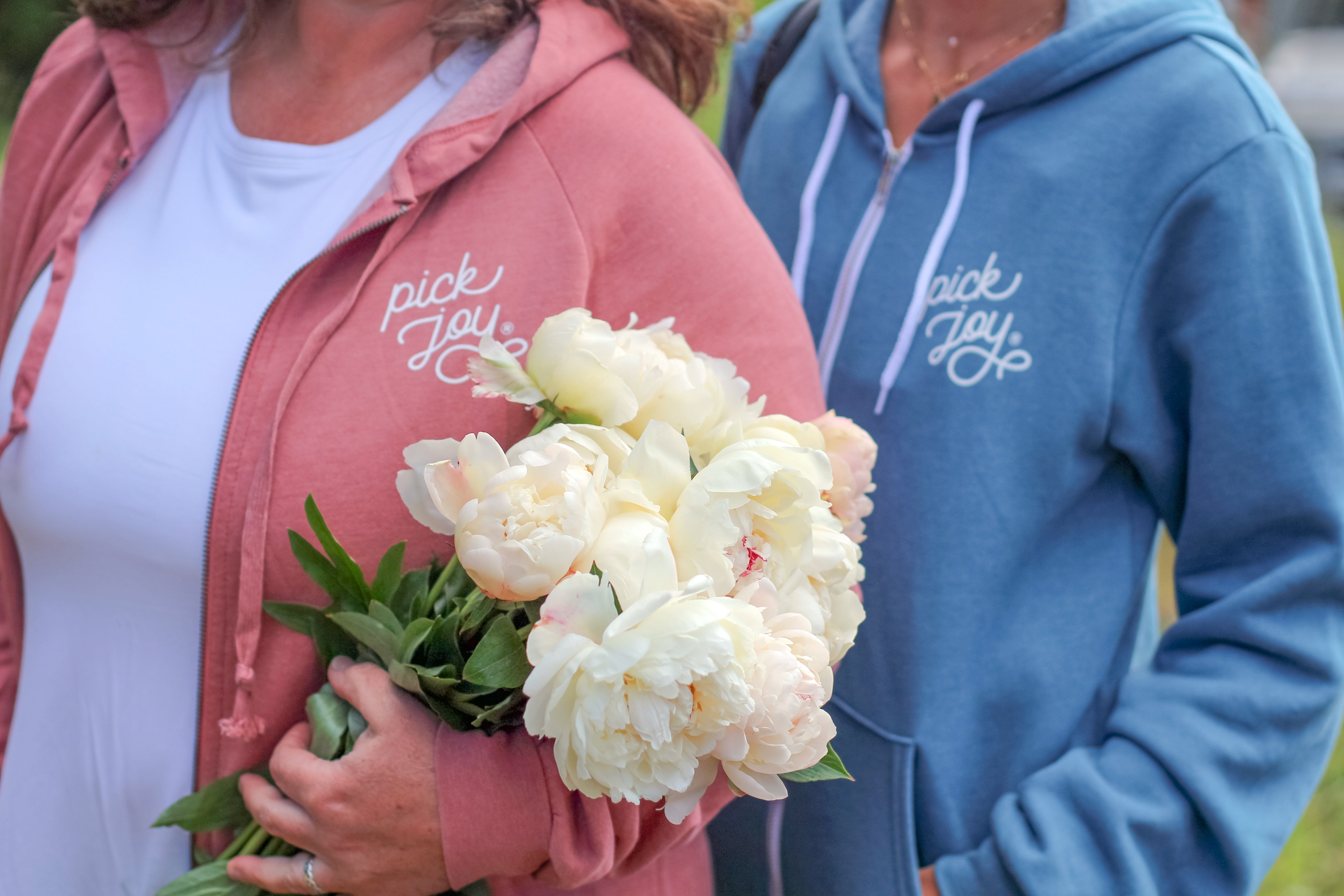 Pick Joy Zip Hoodie - Dusty Rose-Apparel-Alaska Beauty Peony Coop-Small-Alaska Beauty Peony Coop