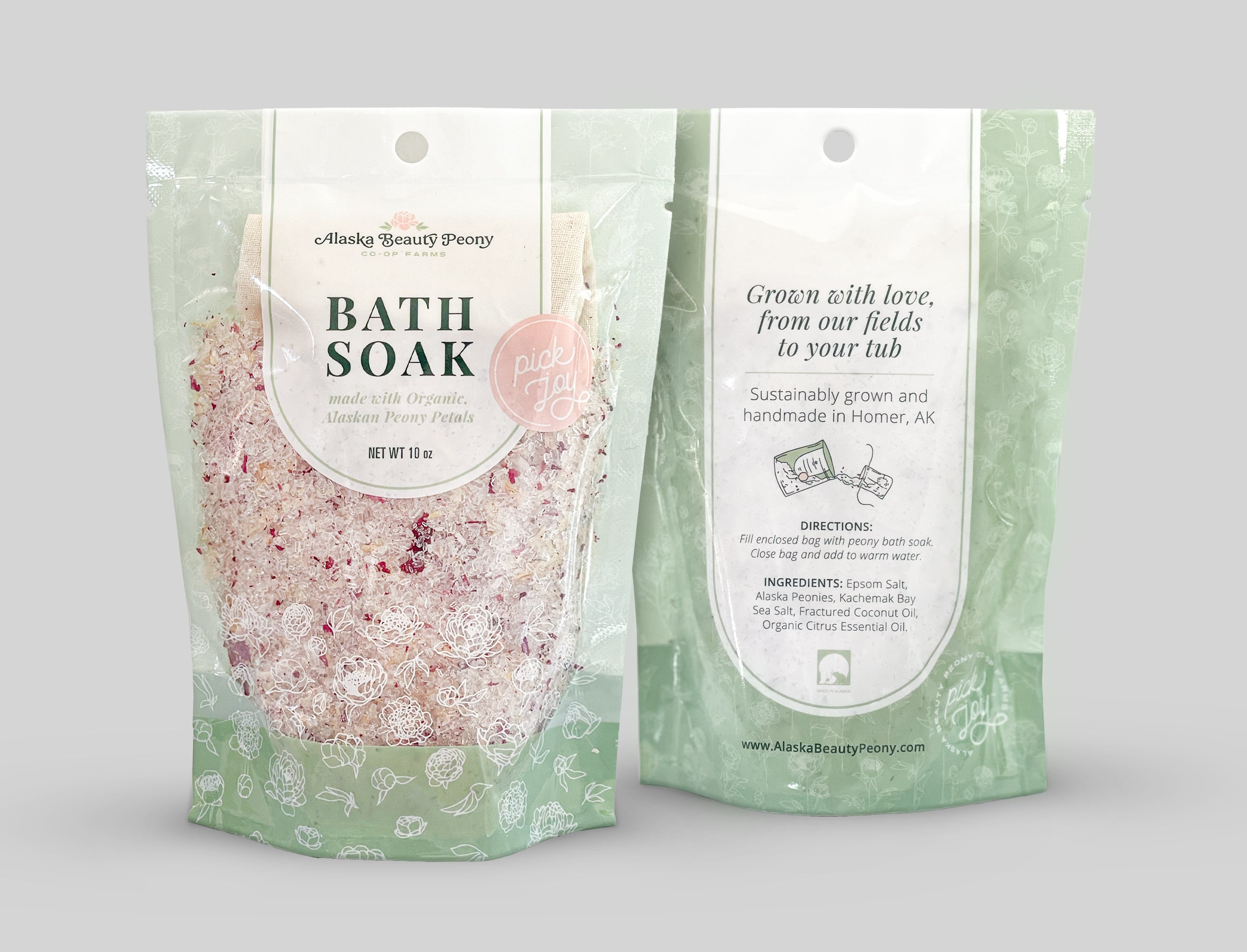 Peony-Lovers Bath Set-Bath & Body-Alaska Beauty Peony Coop-Alaska Beauty Peony Coop
